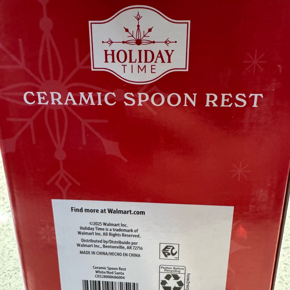 🎅🏻 Santa Holiday Time Ceramic Spoon Rest - Picture 3 of 3
